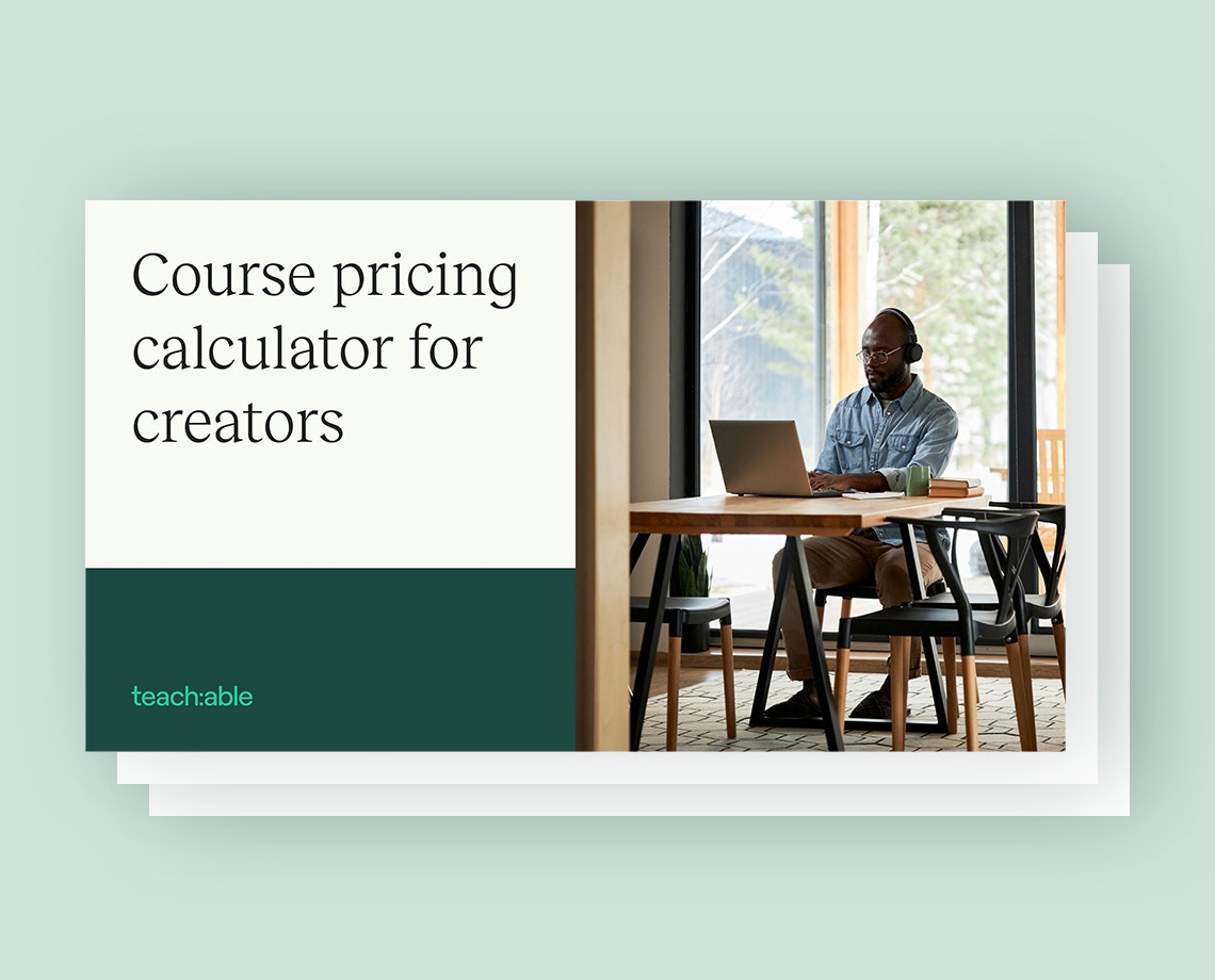 <p><span>Price your course right using our calculator.</span></p>