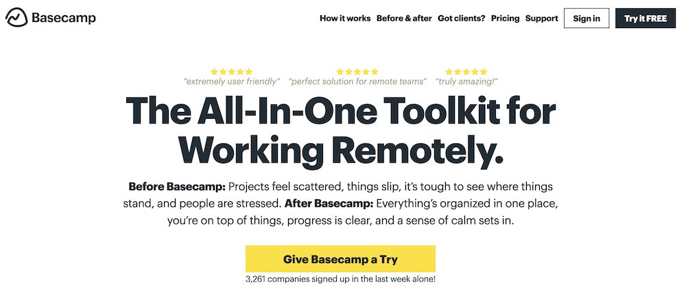 basecamp social proof