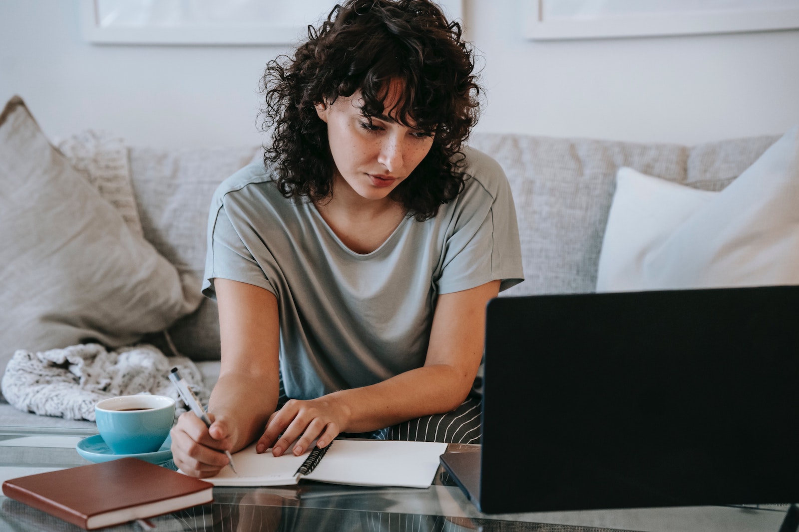 woman working at computer