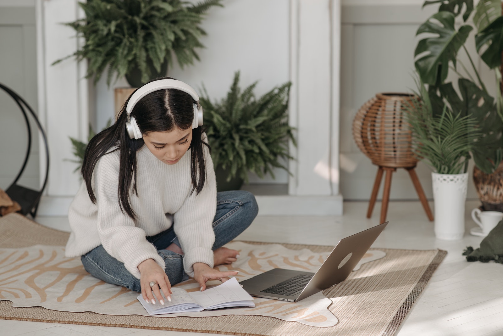 woman working at computer